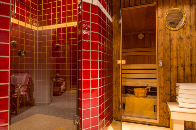 Wohlfühlbereich in der Pension Daniel Wellnessbereich mit Sauna