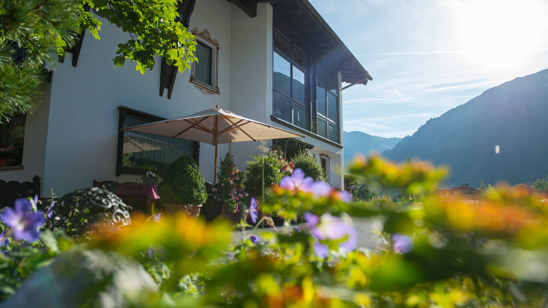 Garten der Pension Daniel