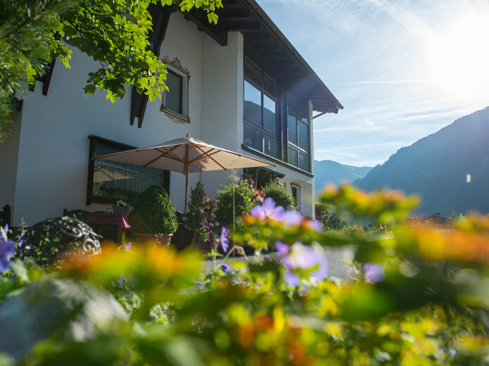Garten der Pension Daniel