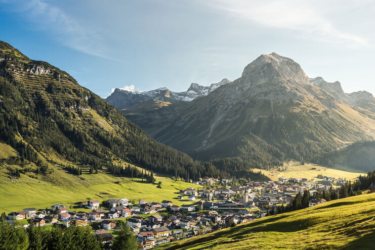 Blick auf Lech am Arlberg