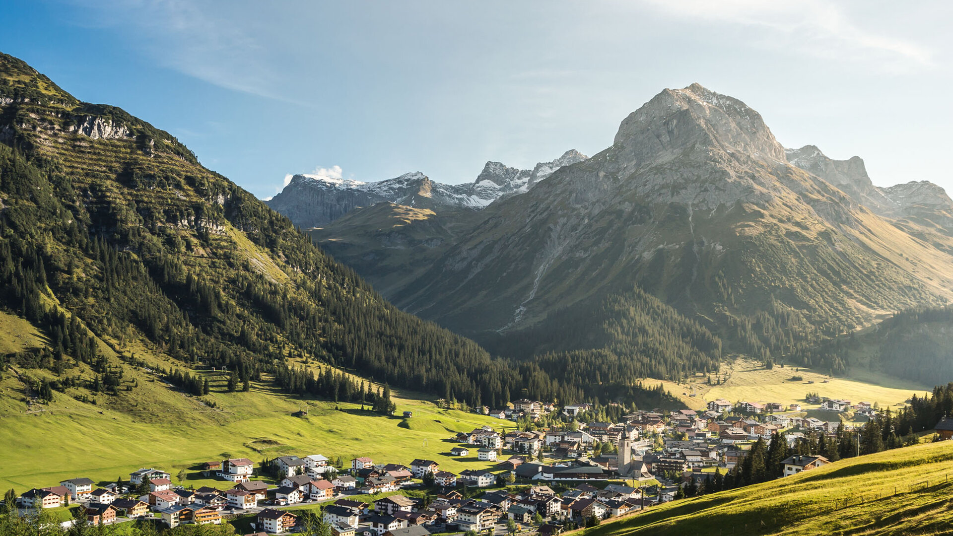 Blick auf Lech am Arlberg